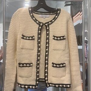 Hunter Bell cardigan sweater jacket xs
